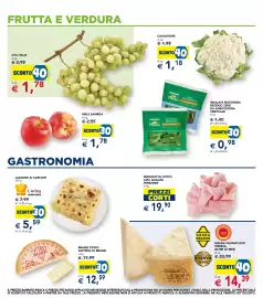 Volantino Esselunga Pagina 16: Lasagne ai carciofi Cucina Esselunga €5,59, Uva Italia €1,78