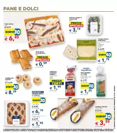 Volantino Esselunga Pagina 17: Esselunga equilibrio Pane morbido ai 3 farri €1,25, Pizza Napoli €6,85