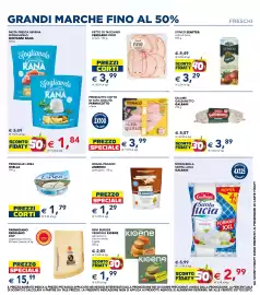 Volantino Esselunga Pagina 2: Mozzarella Santa Lucia Galbani €2,99, Prosciutto cotto Parmacotto €3,99