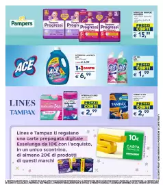 Volantino Esselunga Pagina 26: Ace wc gel €1,99, Tampax & Go €2,99