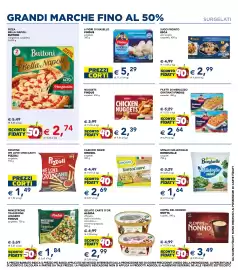 Volantino Esselunga Pagina 4: Chicken nuggets Findus €2,39, Patatine We Love Croccanti Pizzoli €1,49