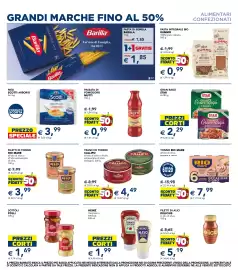 Volantino Esselunga Pagina 5: Riso Scotti Arborio €3,99, Passata di pomodoro Mutti €0,99