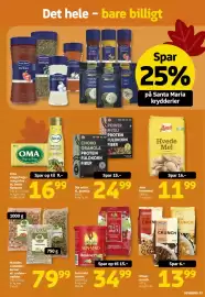 Løvbjerg tilbudsavis uge 39 Side 13: Struer crunch €13,99, Quality Farms mandler, valnøddekerner el. cashewnødder €79,99