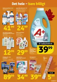 Løvbjerg tilbudsavis uge 39 Side 29: A+ Crisp Winter Morning vaskemiddel €39,99, Ajax, Klorin, Dun-let el. Vel €24,99