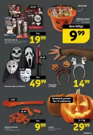 Løvbjerg tilbudsavis uge 39 Side 31: Græskar €29,99, Halloween maske el. blodig kniv €49,99
