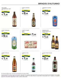 Volantino Esselunga Pagina 15: Forst pilsner €1,99, Grimbergen blonde €1,39