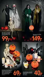 REMA 1000 tilbudsavis uge 40 Side 19: Led-edderkop led-bloklys keramik græskar eller kranie €40,00