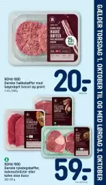 REMA 1000 tilbudsavis uge 40 Side 25: Rema 1000 tykstegsbøffer kalveschnitzler kalve osso buco €59,00