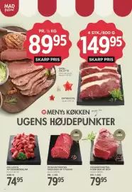MENY tilbudsavis uge 39 Side 17: Gullasch af okseinderlår €74,95, Simre Oksegrysteg uden ben af tykkam €79,95