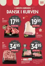 MENY tilbudsavis uge 39 Side 18: Friland flæsk i skiver eller nakkekoteletter €34,95, Flæskesteg €19,95