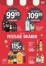 MENY tilbudsavis uge 39 Side 28: Tullamore, Jägermeister eller Campari €115,00, Tanqueray Gin €130,00