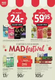 MENY tilbudsavis uge 39 Side 34: Coca-Cola, Coca-Cola Zero, Tuborg Squash eller Fanta €90,00, Tuborg eller Carlsberg €105,00