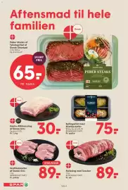 SPAR tilbudsavis uge 39 Side 4: Skaftkoteletter €89,00, Rullesteg med Svesker €89,00