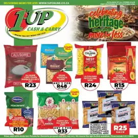 1UP catalogue Page 3: La ITALIANA FETTUCCINE €24,00, Eezee noodles €48,00