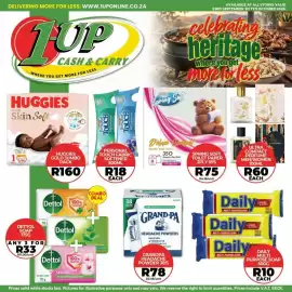 1UP catalogue Page 9: Daily Multi-Purpose Soap €10,00, Dettol Soap €33,00