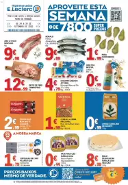 Folheto E.Leclerc semana 39 Página 1: Nacional bran sticks €1,99, Peito de peru campo frio €12,99