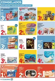 Folheto E.Leclerc semana 39 Página 12: Gelado olá caramelo salgado €2,99, Tiras de pota mar ibérica €4,49