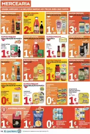 Folheto E.Leclerc semana 39 Página 14: Polpa de tomate compal €1,19, Vinagre de sidra cristal €1,22