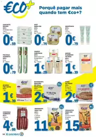 Folheto E.Leclerc semana 39 Página 34: Sandes com pasta eco+ €1,29, Película aderente eco+ €0,79