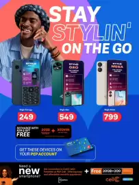 PEP catalogue Page 10: Stylo Energy €249,00, Stylo Geo 3GB + 3GB RAM 32GB ROM €549,00