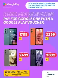PEP catalogue Page 9: Motorola e15 €1.799,00, Motorola g06 €2.299,00