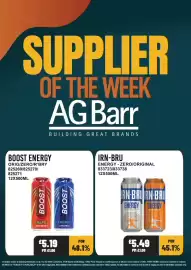 Bestway leaflet week 39 Page 10: Boost energy €5,19, Irn-bru energy €5,49