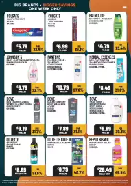 Bestway leaflet week 39 Page 21: Johnson's baby lotion/shampoo/bath €6,79, Dove men +care classic €9,19