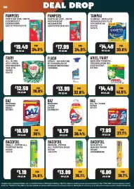 Bestway leaflet week 39 Page 22: Fairy all in one adv lemon dishwasher tablets €12,59, Pampers pants €19,49