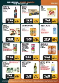 Bestway leaflet week 39 Page 3: Frosty Jack's cider-cans €1,59, Moretti bottles €10,99