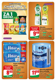 Dino gazetka tydzień 39 Strona 6: Papier toaletowy Velvet €8,95, Mleczko do czyszczenia Cif €9,49