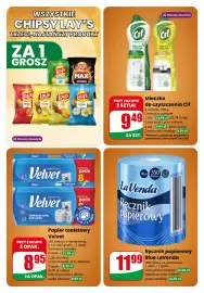 Dino gazetka tydzień 39 Strona 6: Papier toaletowy Velvet €8,95, Mleczko do czyszczenia Cif €9,49