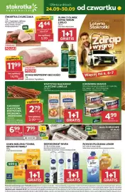 Stokrotka gazetka tydzień 39 Strona 1: Konserwa Krakus €4,99, Dezodorant Nivea