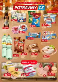 Potraviny CZ leták Strana 1: Vodňanská kuřecí stehna €54,90, Sýr a křup | kiri křup* €16,90