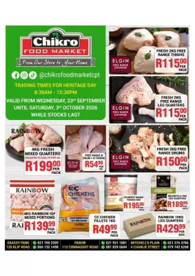 Chikro Food Market (valid until 3-10)