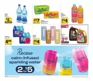 Albertsons weekly ad Page 10: Fiji Water €4,99, Update Energy €4,00