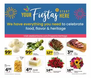 Albertsons weekly ad Page 5: Premium Quality Dozen Roses €14,99, Marinated Carne Asada €12,99