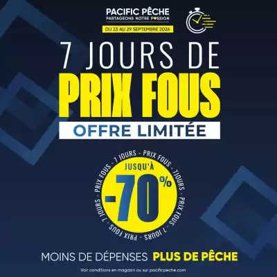 Pacific Pêche (valable jusqu'au 29-09)