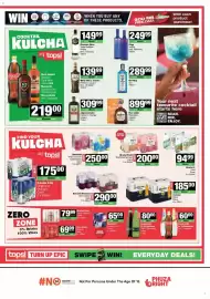 Spar Tops catalogue Page 2: Smirnoff Twist or Storm Spirit Cooler Cans €250,00, Brutal Fruit Sparkling Spritzer Cans €200,00