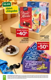 Stokrotka Market gazetka tydzień 39 Strona 8: 30.09 dzień chłopaka co 1851 E.Wedel Ptasie Mleczko WANILIOWE WOZEKOLADZIE