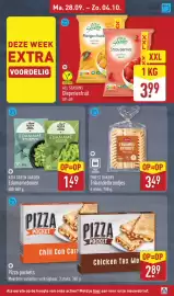 ALDI folder week 40 Pagina 11: All Seasons Diepvriesfruit XXL €3,99, Pizza Pockets €2,89
