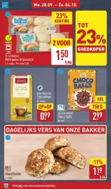 ALDI folder week 40 Pagina 12: Westminster Ceylonthee €0,99, De Afbakker Petit Pains of Piccolo's €1,50