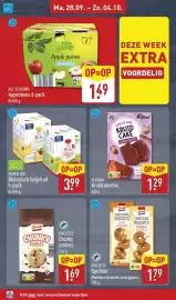 ALDI folder week 40 Pagina 14: All Seasons Appelmoes €1,49, Biscotto Chunky Cookies €1,69