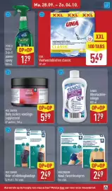 ALDI folder week 40 Pagina 21: Una Vaatwastabletten Classic XXL €5,49, Tandil Wasmachinereiniger €1,79