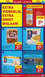 ALDI folder week 40 Pagina 27: Golden Seafood Tonijnfilet €5,99, Almare Seafood Gebakken Haring €2,49