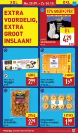 ALDI folder week 40 Pagina 29: Heerlijck Banket Mini-Eierwafels €1,49, Cachet Kattenbakvulling €4,29