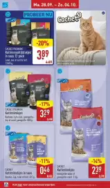 ALDI folder week 40 Pagina 30: Cachet Premium Kattenmaaltijdzakjes in Saus €3,89, Cachet Kattenbrokjes €2,39