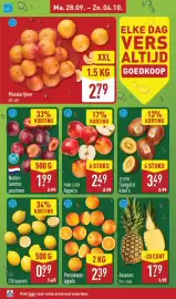 ALDI folder week 40 Pagina 4: Perssinaasappels €2,39, Pink Lady Appels €2,49