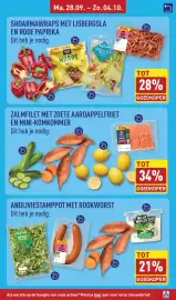 ALDI folder week 40 Pagina 9: Wilde Wietze Dip €0,99, Zalmfilet €0,99