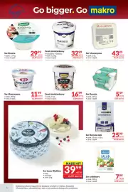 Makro gazetka Strona 6: Ser Mascarpone €43,99, Serek śmietankowy Arla €32,99