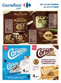 Volantino Carrefour | Speciale Unilever Pagina 1: Carrefour C Magnum Gusti assortiti Conf. 4 pezzi 300 g 3,99 ,99 € al kg